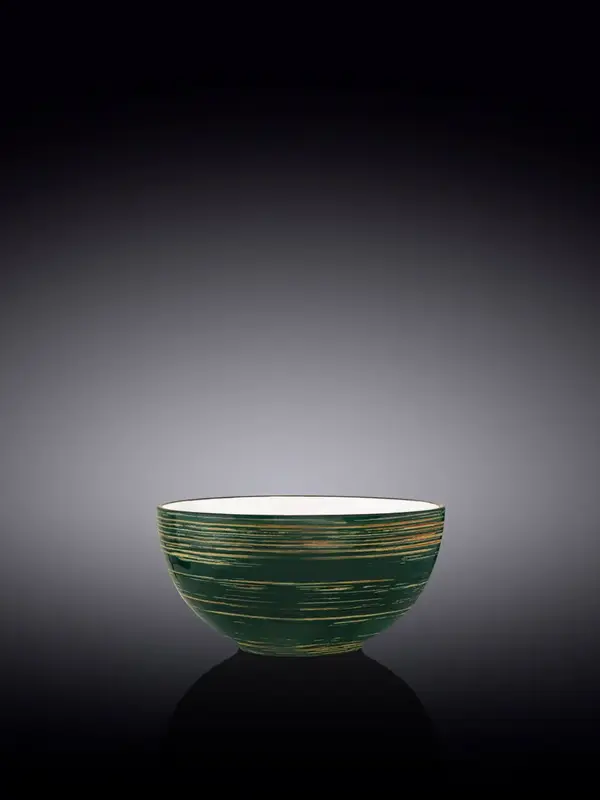 Салатник, Wilmax, Spiral, 10.5 см, 250 мл, Зеленый