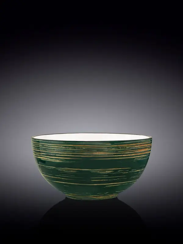 Салатник, Wilmax, Spiral, 19 см, 1700 мл, Зеленый