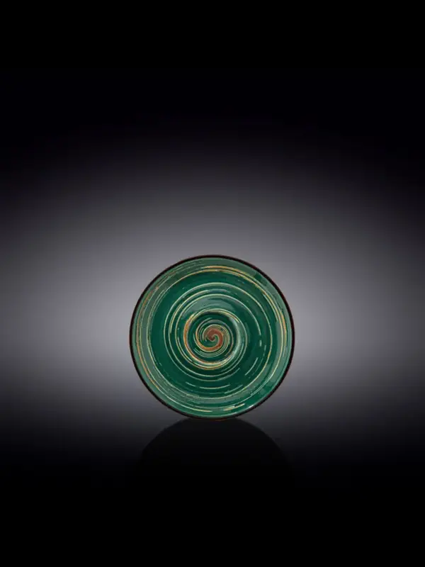 Блюдце, Wilmax, Spiral, 12 см, Зеленый
