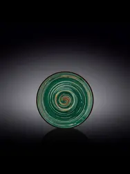 Блюдце, Wilmax, Spiral, 15 см, Зеленый