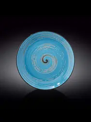 Тарелка круглая , Wilmax, Spiral, 28 см, Голубой