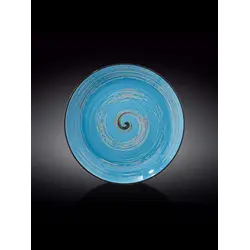 Тарелка круглая , Wilmax, Spiral, 28 см, Голубой