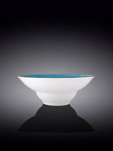 Тарелка глубокая, Wilmax, Spiral, 22.5 см, 1100 мл, Голубой