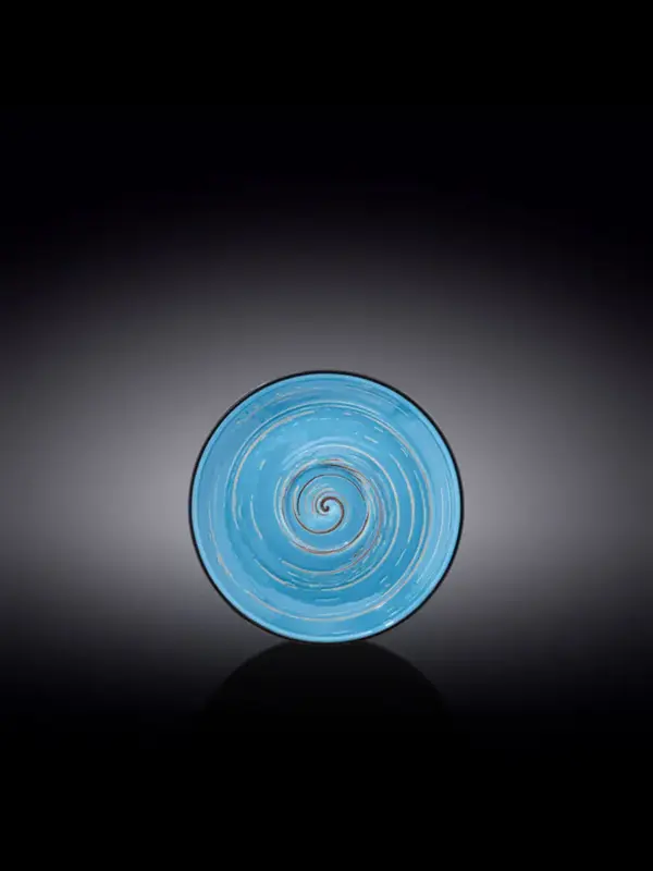 Блюдце, Wilmax, Spiral, 14 см, Голубой