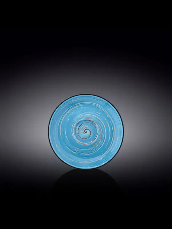 Блюдце, Wilmax, Spiral, 15 см, Голубой