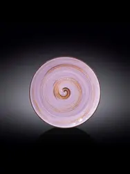Тарелка круглая , Wilmax, Spiral, 23 см, Лавандовый