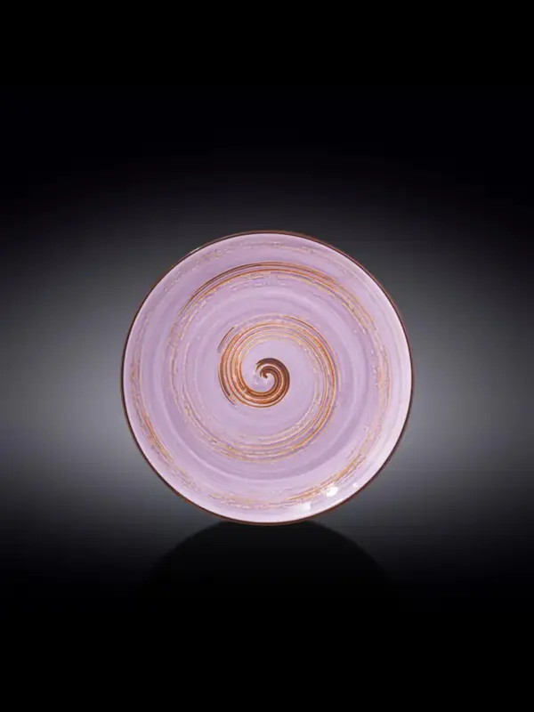 Тарелка круглая , Wilmax, Spiral, 23 см, Лавандовый