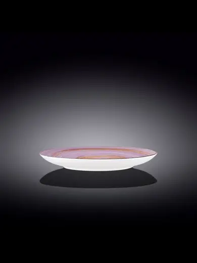 Тарелка круглая , Wilmax, Spiral, 25 см, Лавандовый