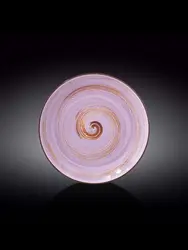 Тарелка круглая , Wilmax, Spiral, 25 см, Лавандовый
