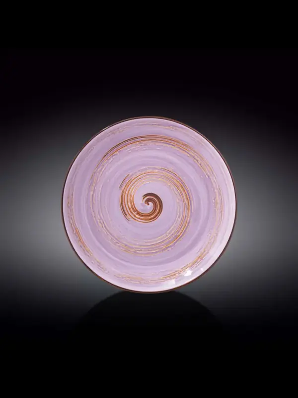 Тарелка круглая , Wilmax, Spiral, 25 см, Лавандовый