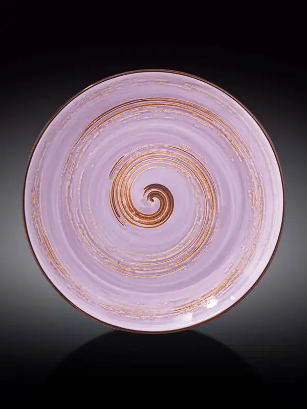 Тарелка круглая, Wilmax, Spiral, 28 см, Лавандовый