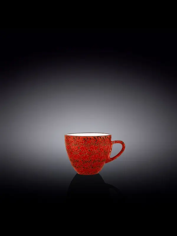 Чашка, Wilmax, Splash, 110 мл, Красный