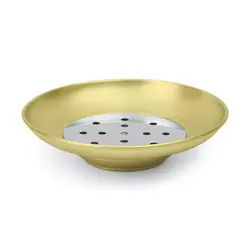 Gibco Тарелка для морепродуктов 24 см "Брасс", латунная