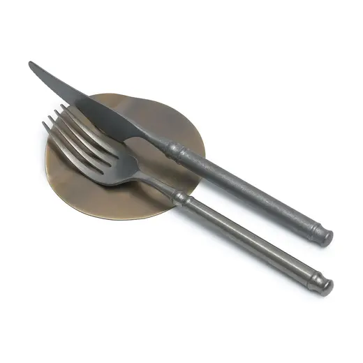 Gibco Подставка под два прибора "Брасс оксид", латунная с патиной, 10 см