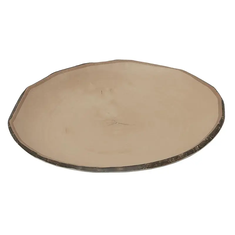 Блюдо круглое, P.L. Proff Cuisine, Timber design on Brown, 21 x 2 см