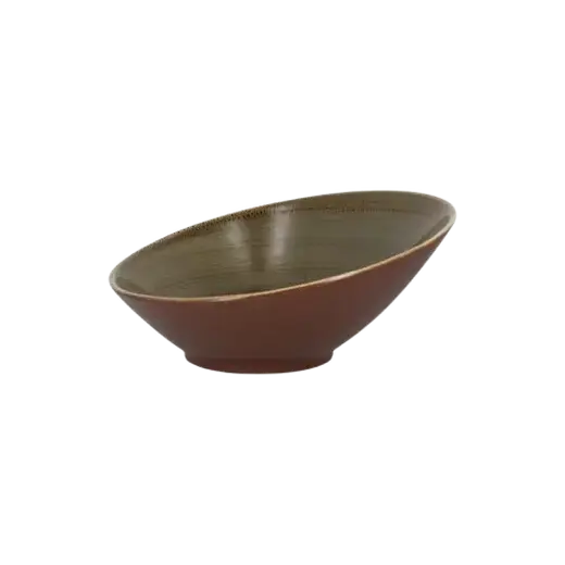 Ассиметричная тарелка RAK Porcelain Twirl Alga 1,6 л, 29*14 см