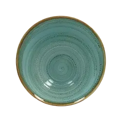 Ассиметричная тарелка RAK Porcelain Twirl Lagoon 650 мл