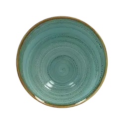 Ассиметричная тарелка RAK Porcelain Twirl Lagoon 1600 мл