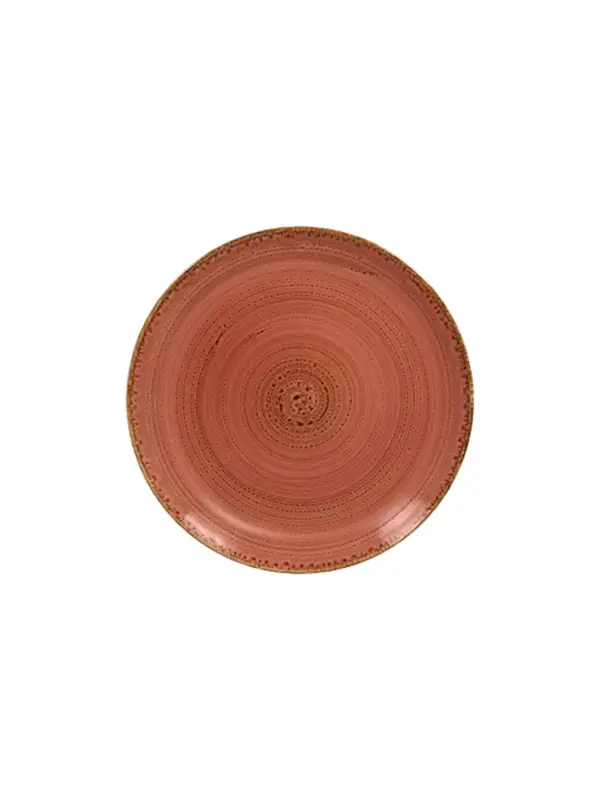 Тарелка круглая, RAK Porcelain, Twirl, Coral, 27 см