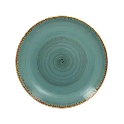 Тарелка круглая, RAK Porcelain, Twirl, Lagoon, 29 см