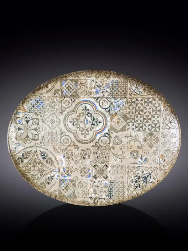 Блюдо овальное плоское, Wilmax, Vintage Mosaic, 31x24 см