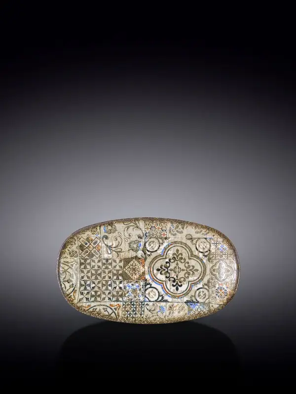 Блюдо овальное углубленное, Wilmax, Vintage Mosaic, 16x9 см