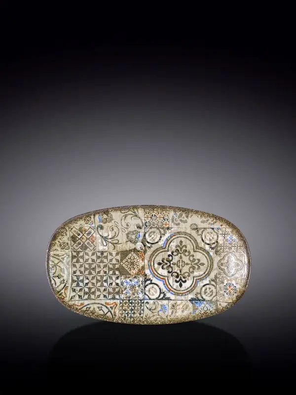 Блюдо овальное углубленное, Wilmax, Vintage Mosaic, 20x11 см