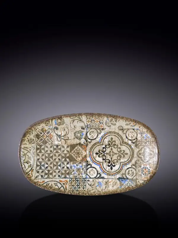 Блюдо овальное углубленное, Wilmax, Vintage Mosaic, 25x15 см