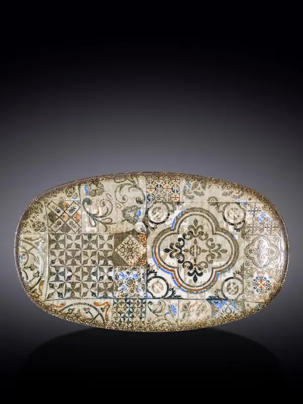 Блюдо овальное углубленное, Wilmax, Vintage Mosaic, 30.5x18 см
