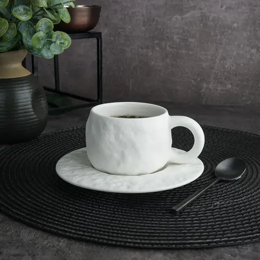 Чашка чайная P.L. Proff Cuisine White Matt Panasia 220 мл d 7,4 см h5,5 см