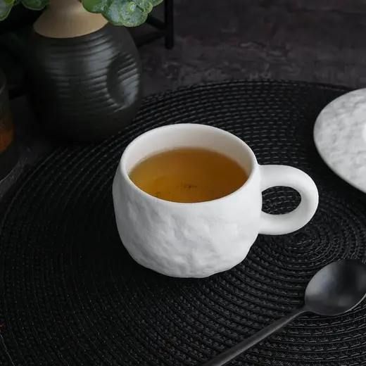 Чашка чайная P.L. Proff Cuisine White Matt Panasia 220 мл d 7,4 см h5,5 см