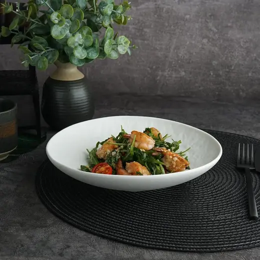 Салатник P.L. Proff Cuisine White Matt Panasia 700 мл d 22,6 см h4,5 см