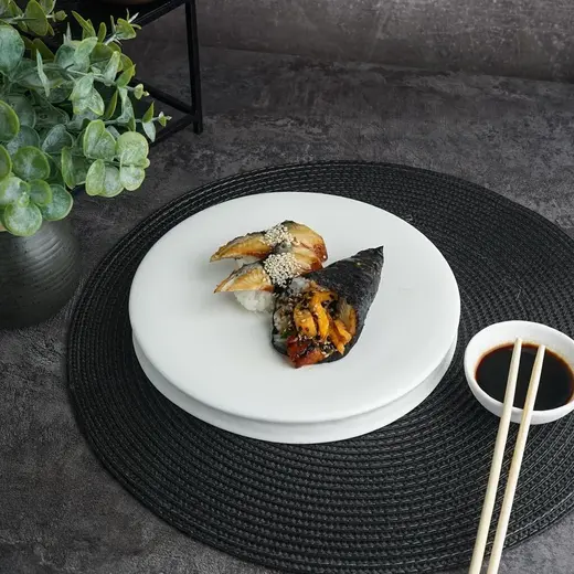 Блюдо круглое P.L. Proff Cuisine White Matt Panasia 21,7*2,3 см