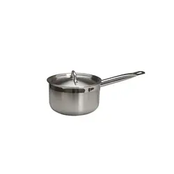 Сотейник с 2 ручками с крышкой тройное дно (индукция) нерж., MGsteel,  20 см х 12 см, 3,8 л.