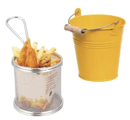 Ведерки для сервировки и корзинки для фри