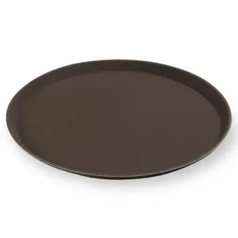 Поднос прорезиненный, коричневый, MGprof, 27 см
