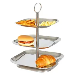 Этажерка 3-х ярусная d=20,5/23/25 см. нерж. MGsteel /1/6/