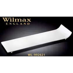Блюдо прямоуг. 305*95 мм. с закатанным ободком Wilmax /3/36/