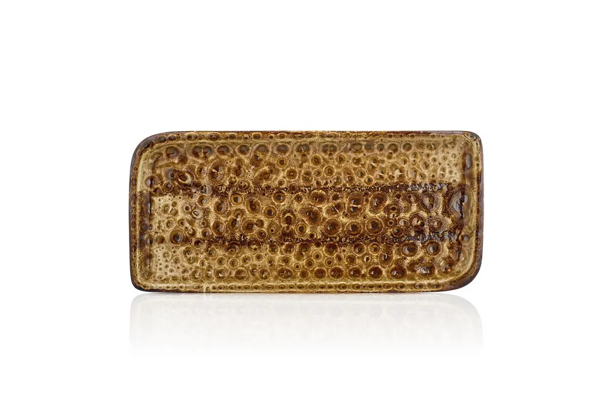 Блюдо прямоугольное 24*15 см Cowry Yellow By Bone Innovation [1]