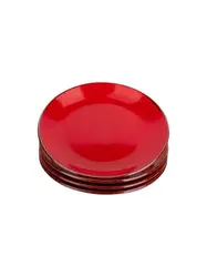 Набор десертных тарелок Porland Seasons 18 см (4 предмета), красный