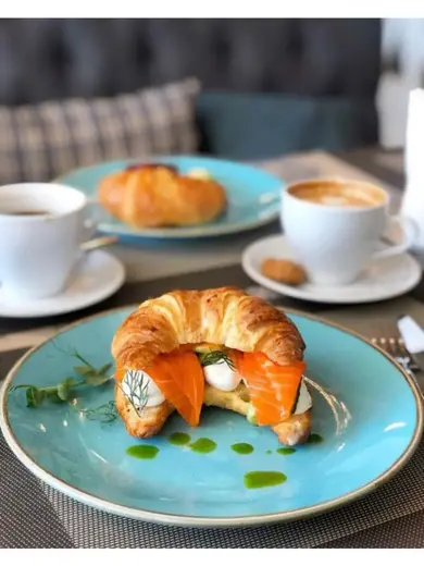 Набор десертных тарелок Porland Seasons 18 см (4 предмета), бирюзовый