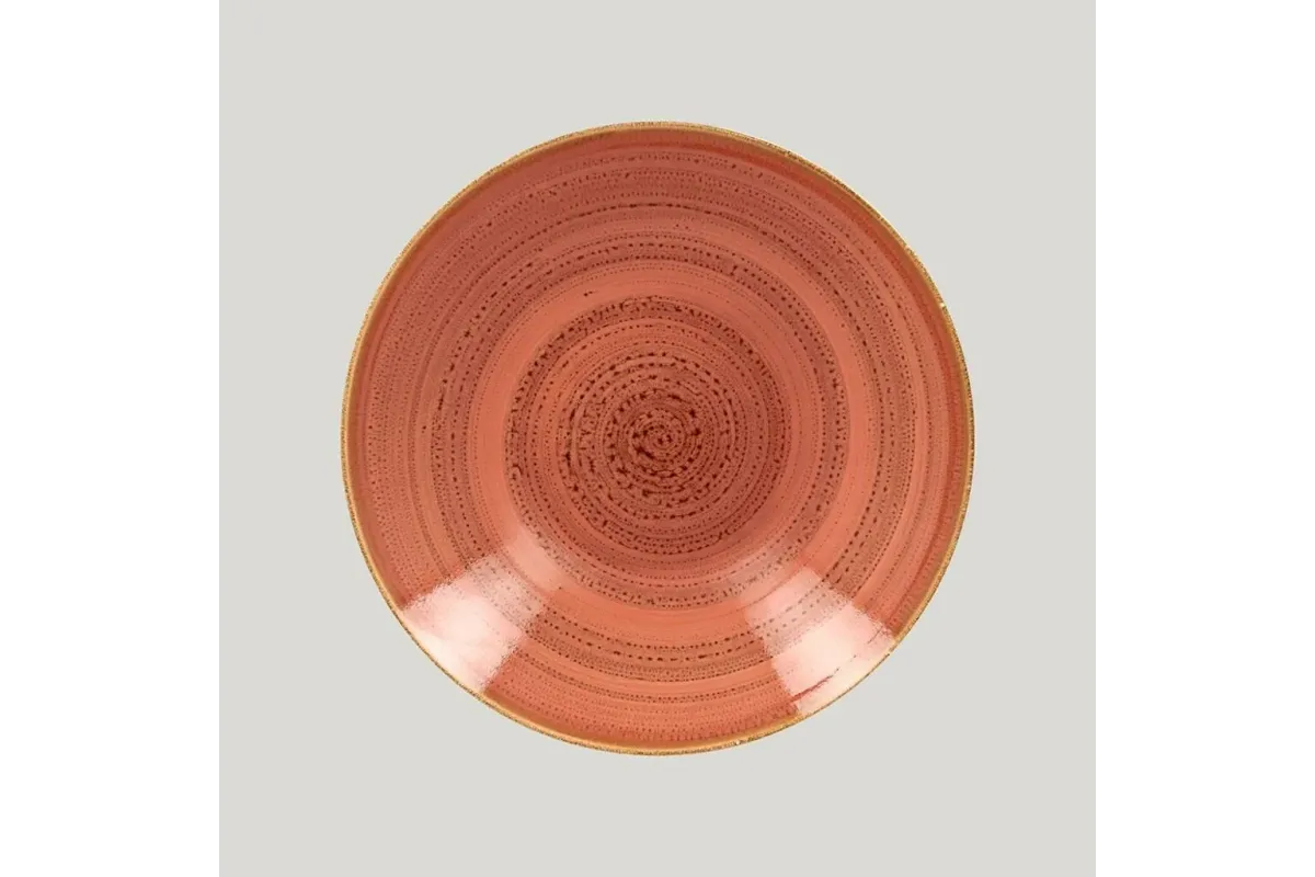 Тарелка RAK Porcelain Twirl Coral глубокая 1,25 л, 28 см