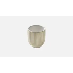 Чашка без ручки, (с рельефом) 100 мл, d 7 см, h 6,6 см, цвет белый, Nara