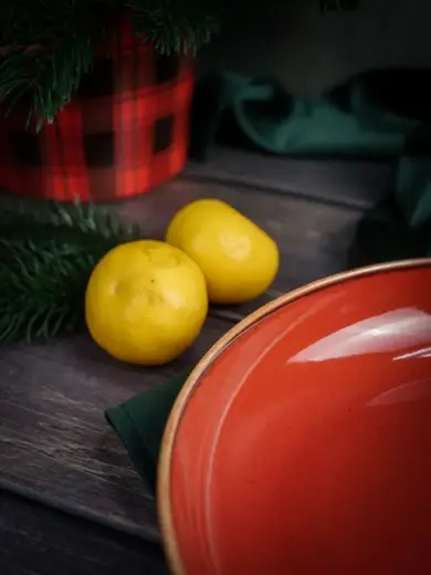 Набор салатников Porland Seasons 22 см (2 предмета), красный, 835 мл