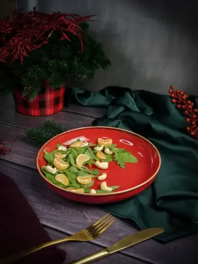 Набор салатников Porland Seasons 22 см (2 предмета), красный, 835 мл