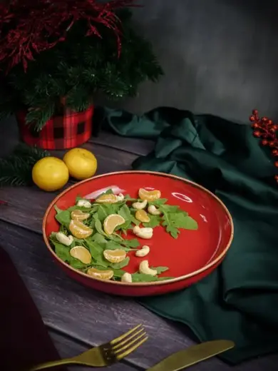 Набор салатников Porland Seasons 22 см (2 предмета), красный, 835 мл