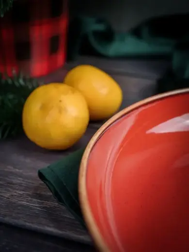 Набор салатников Porland Seasons 22 см (2 предмета), красный, 835 мл