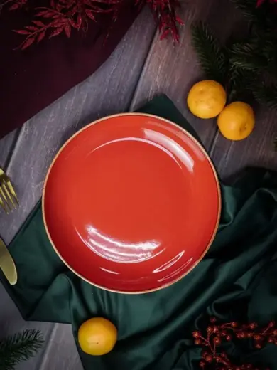 Набор салатников Porland Seasons 22 см (2 предмета), красный, 835 мл