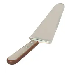 Лопатка 26 см. изогнутая раб. часть 12,5*6 см. нерж. с дерев. ручкой MGsteel /1/144/