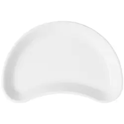 Блюдо-полумесяц 20 см, Белый